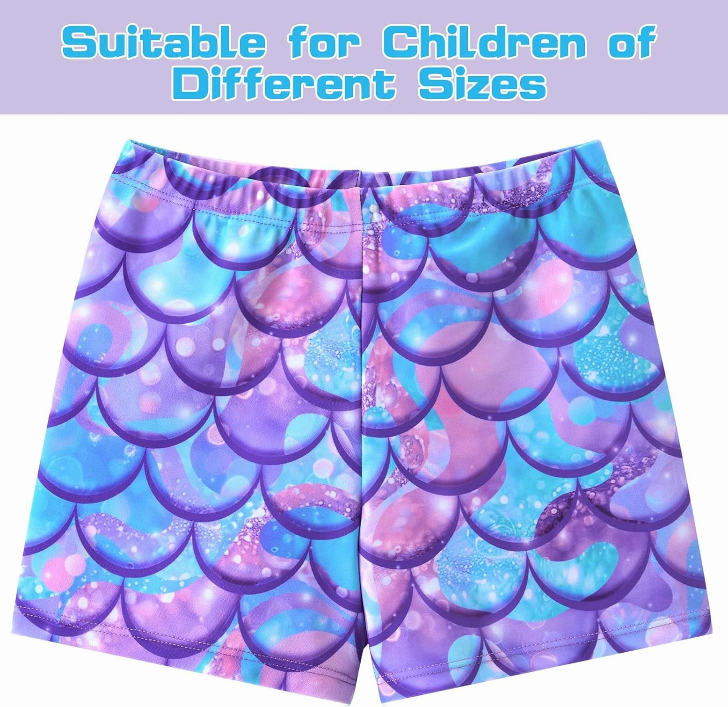Girls Tankini Swimsuit 2 Pieces Mermaid Bathing Suit Little Girls Summer Beach Rash Guard Swimwear for 3-6 Years