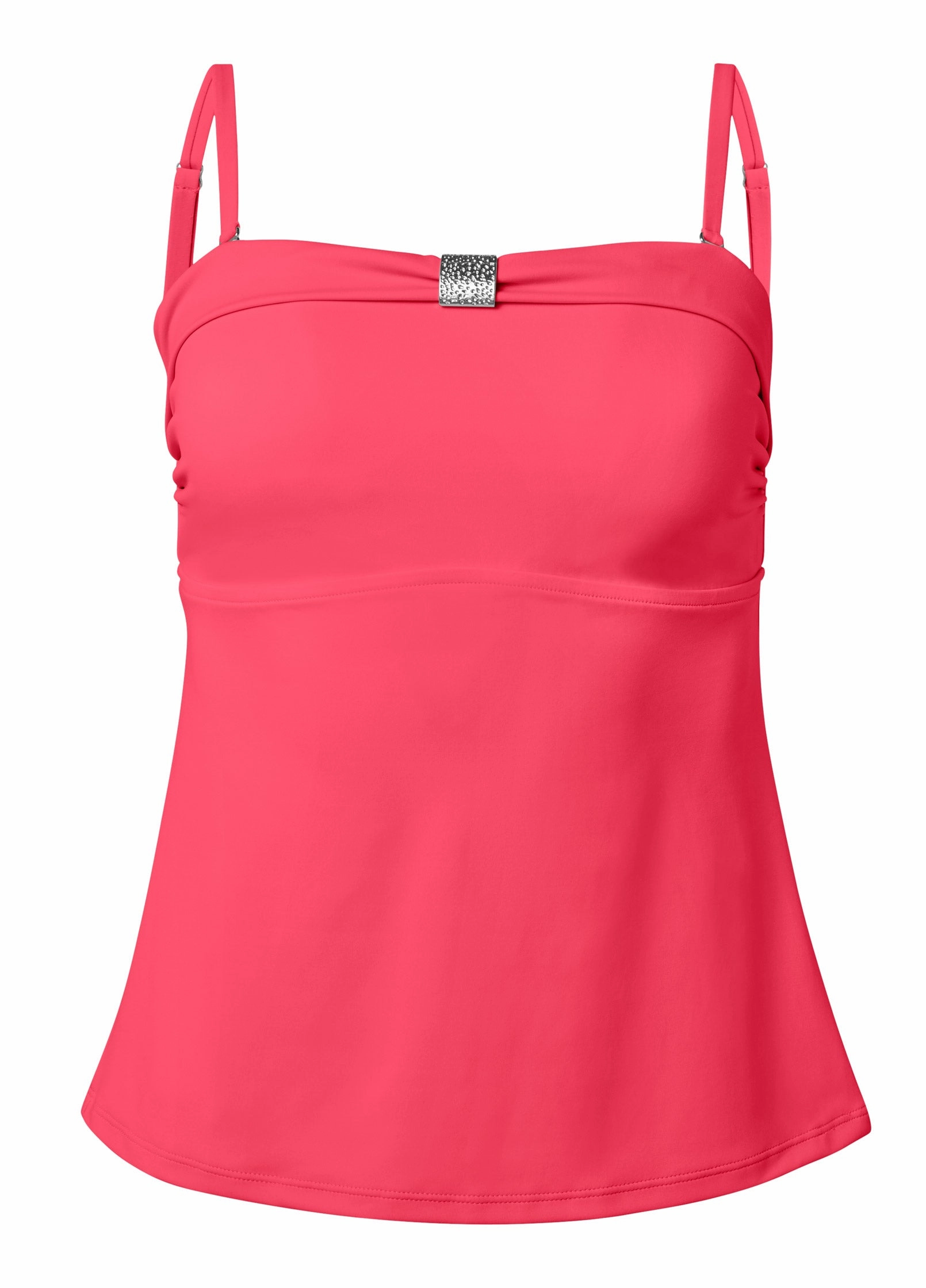 Goddess Bandeau Tankini Top - Sunset Pink