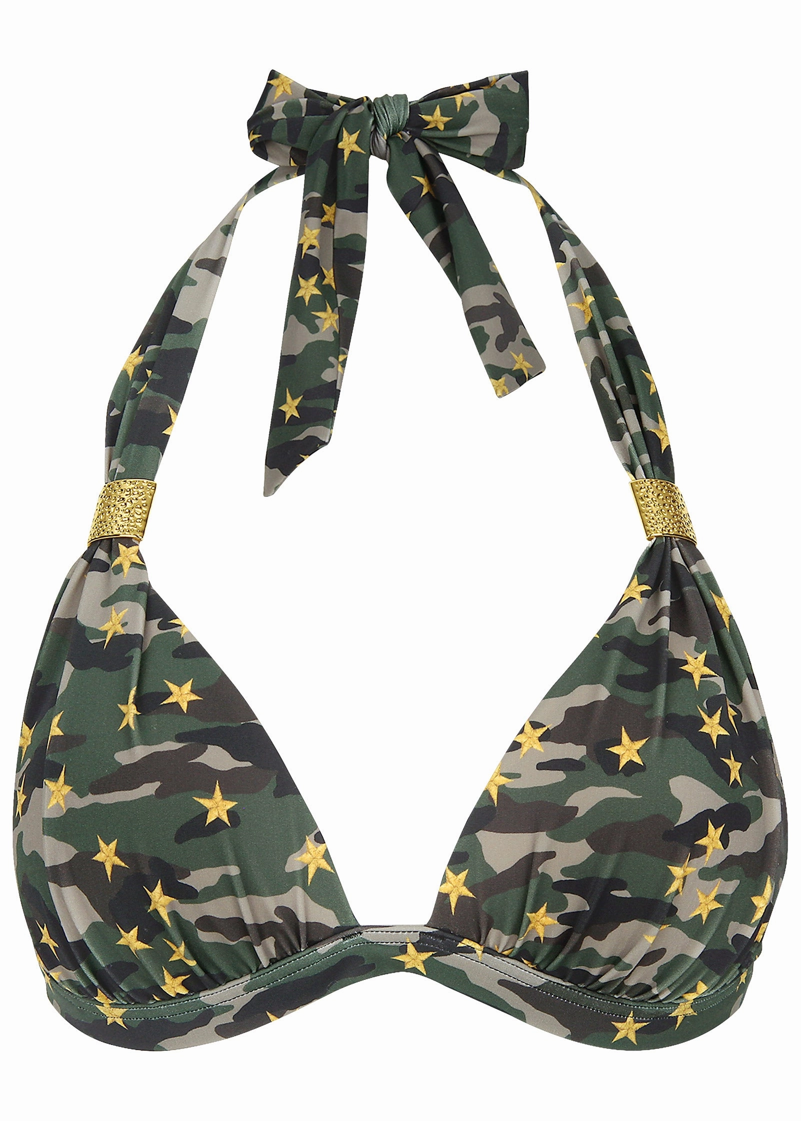 Goddess Push-Up Halter Top  - Starry Camo