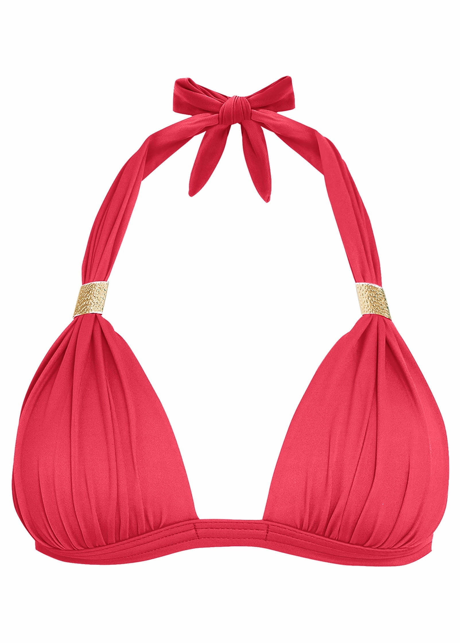 Goddess Push-Up Halter Top  - Sunset Pink