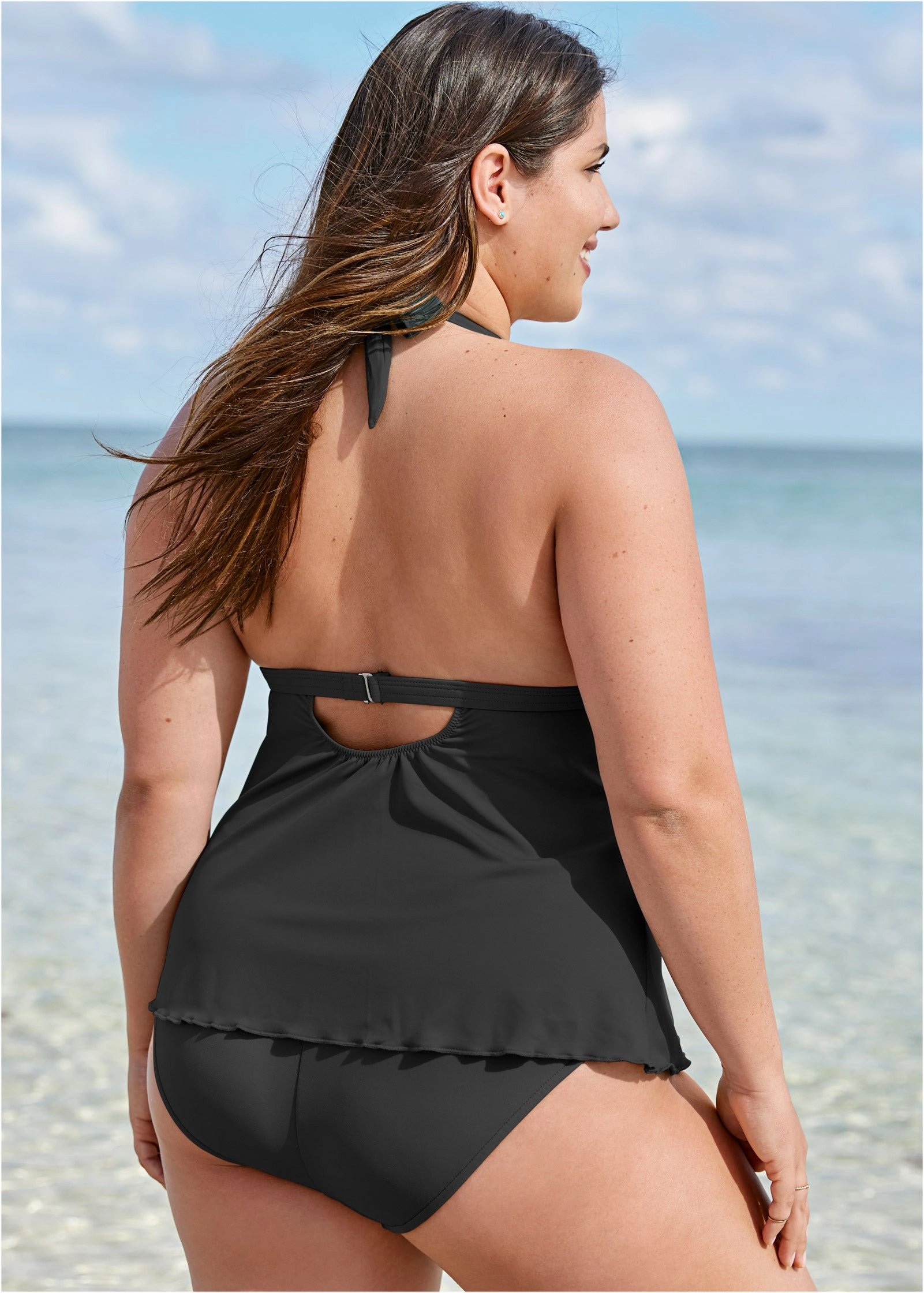Goddess Push-Up Tankini - Black Beauty