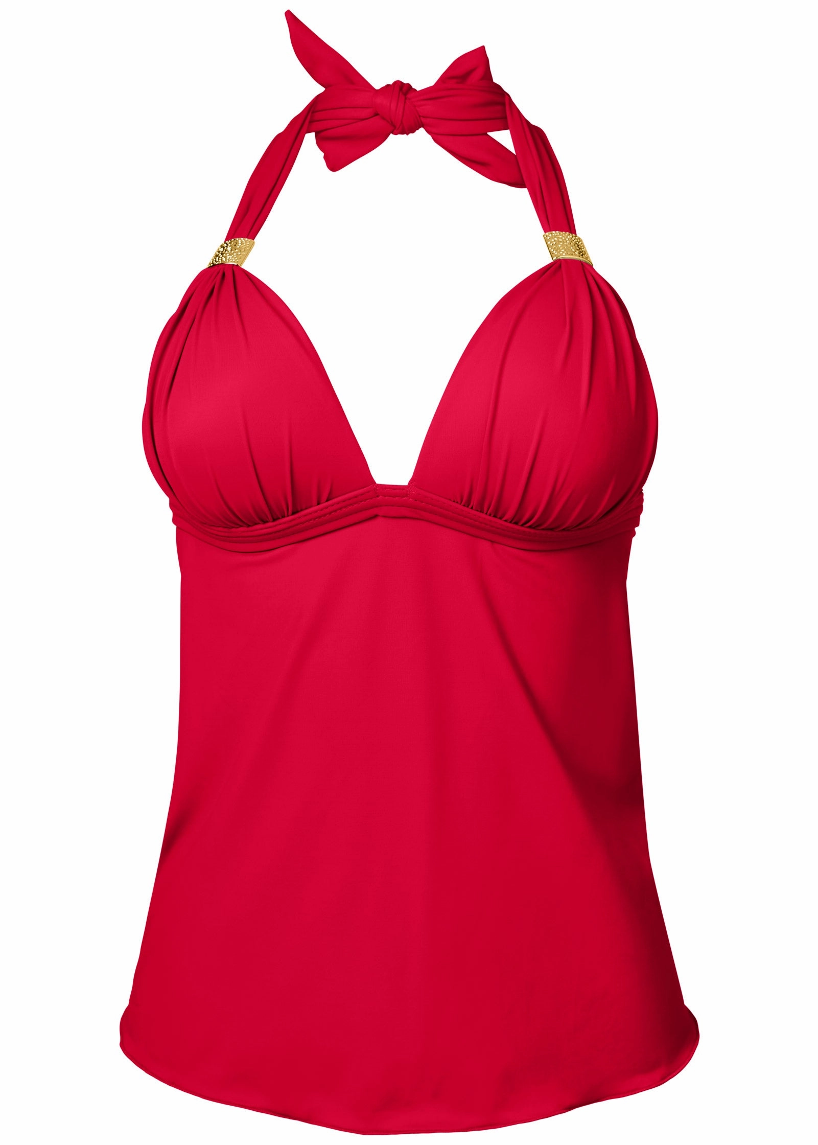 Goddess Push-Up Tankini - Red Hot