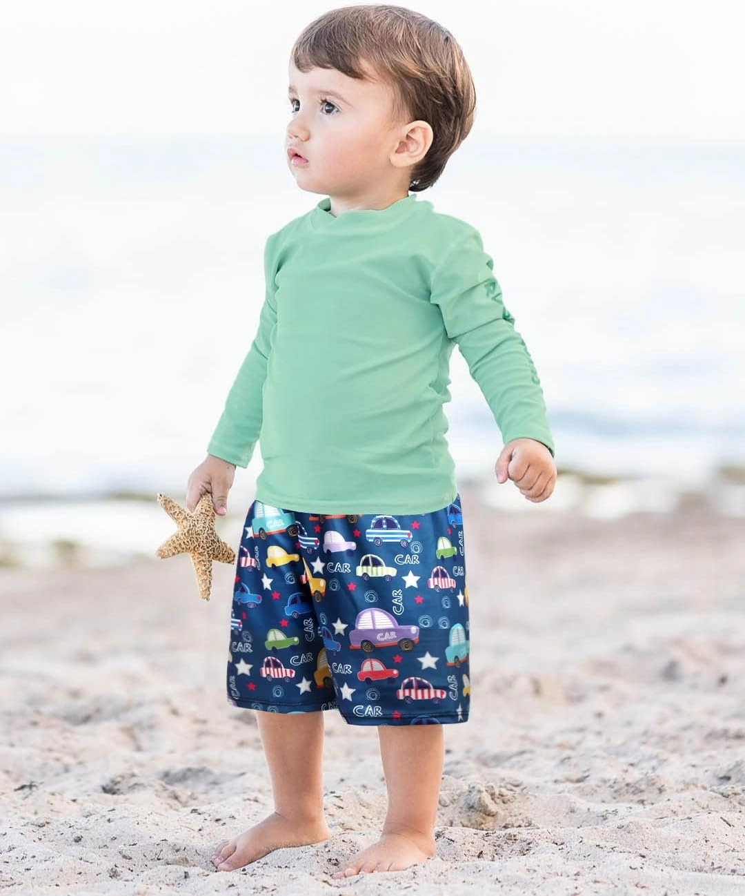 GOODKIDS Boys Swim Trunks Toddler Swim Board Shorts Quick Dry Beach Swimwear Trunks Shorts Bathing Bottom for Boy 2-8 Years