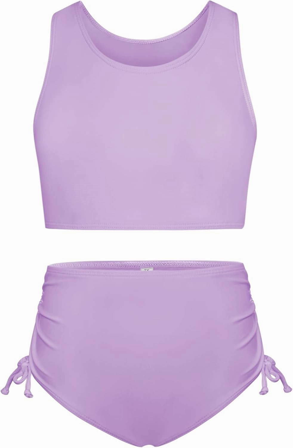 GRACE KARIN Girls Bathing Suit Adjustable Taniki Swimsuit Tie Front 4 Piece Bikini Set with Kimono Cover Up 6-14