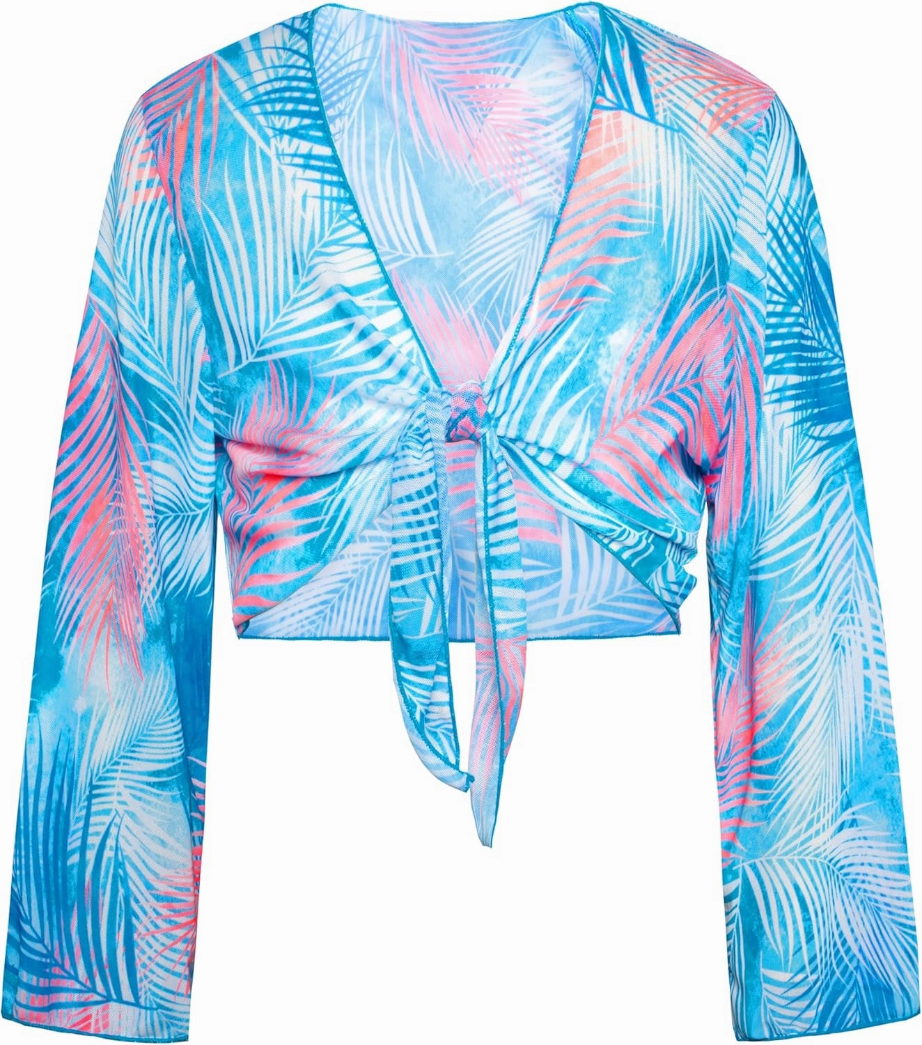 GRACE KARIN Teen Girls Bathing Suits Kids 4 Piece Long Sleeve Swimsuit Kimono Up Pants Bikini Tankini Set Swimwear