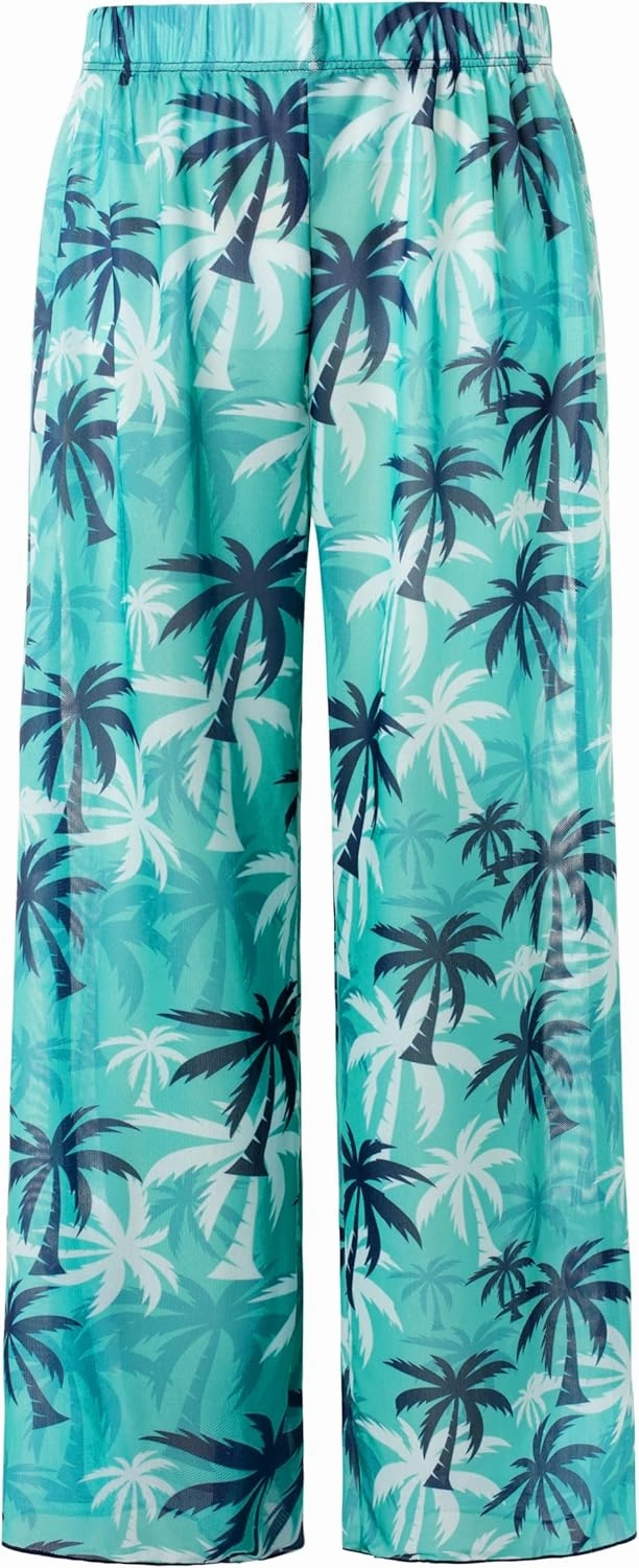 GRACE KARIN Teen Girls Bathing Suits Kids 4 Piece Long Sleeve Swimsuit Kimono Up Pants Bikini Tankini Set Swimwear