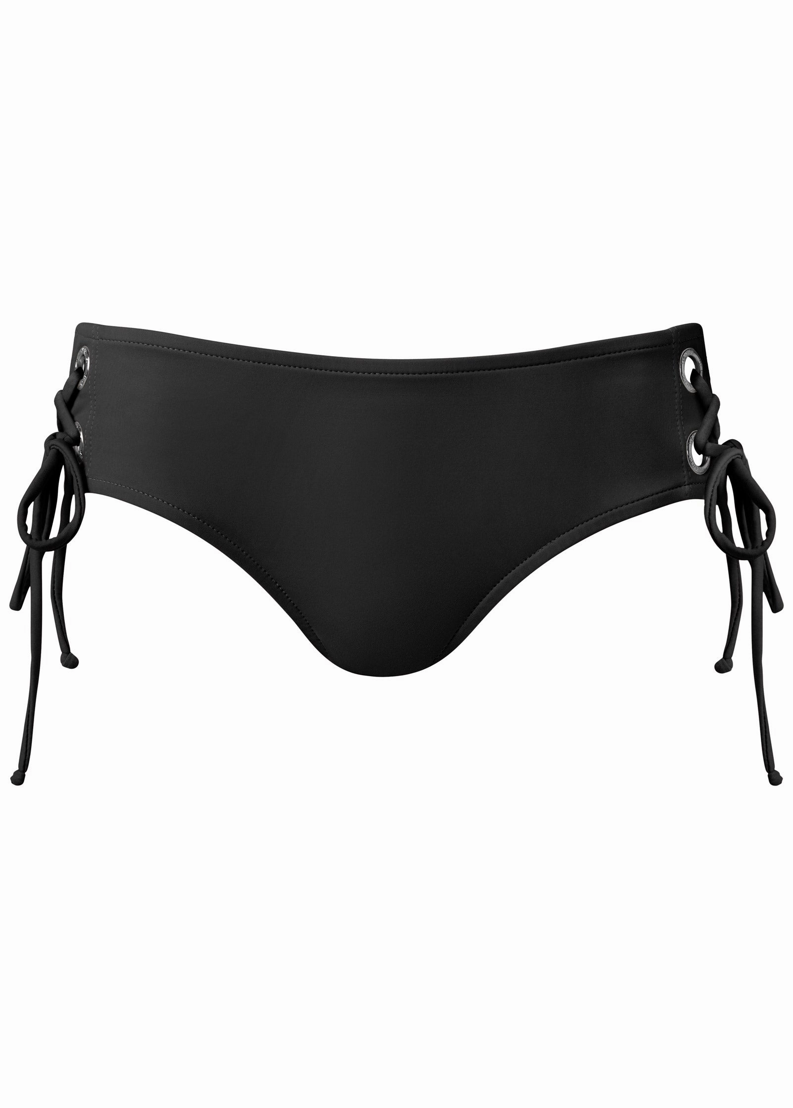 Grommet Mid-Rise Bottom - Black Beauty