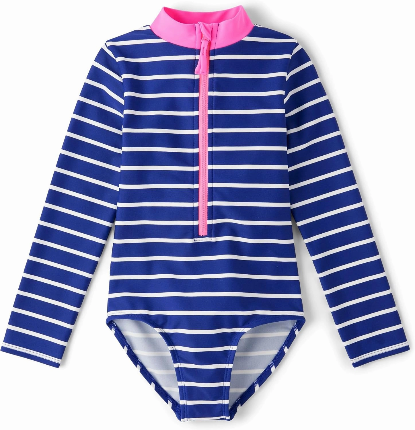 Gymboree Girls' and Toddler Long Sleeve Rashguard One Piece Swimsuit