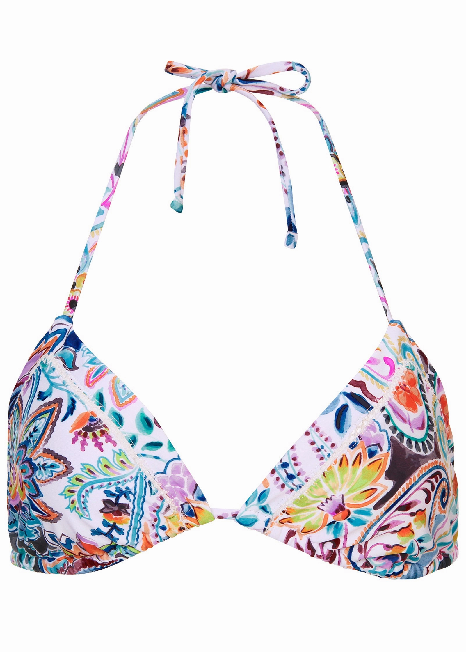 Hamptons Diamond Stitch Triangle Top - Fiesta Floral