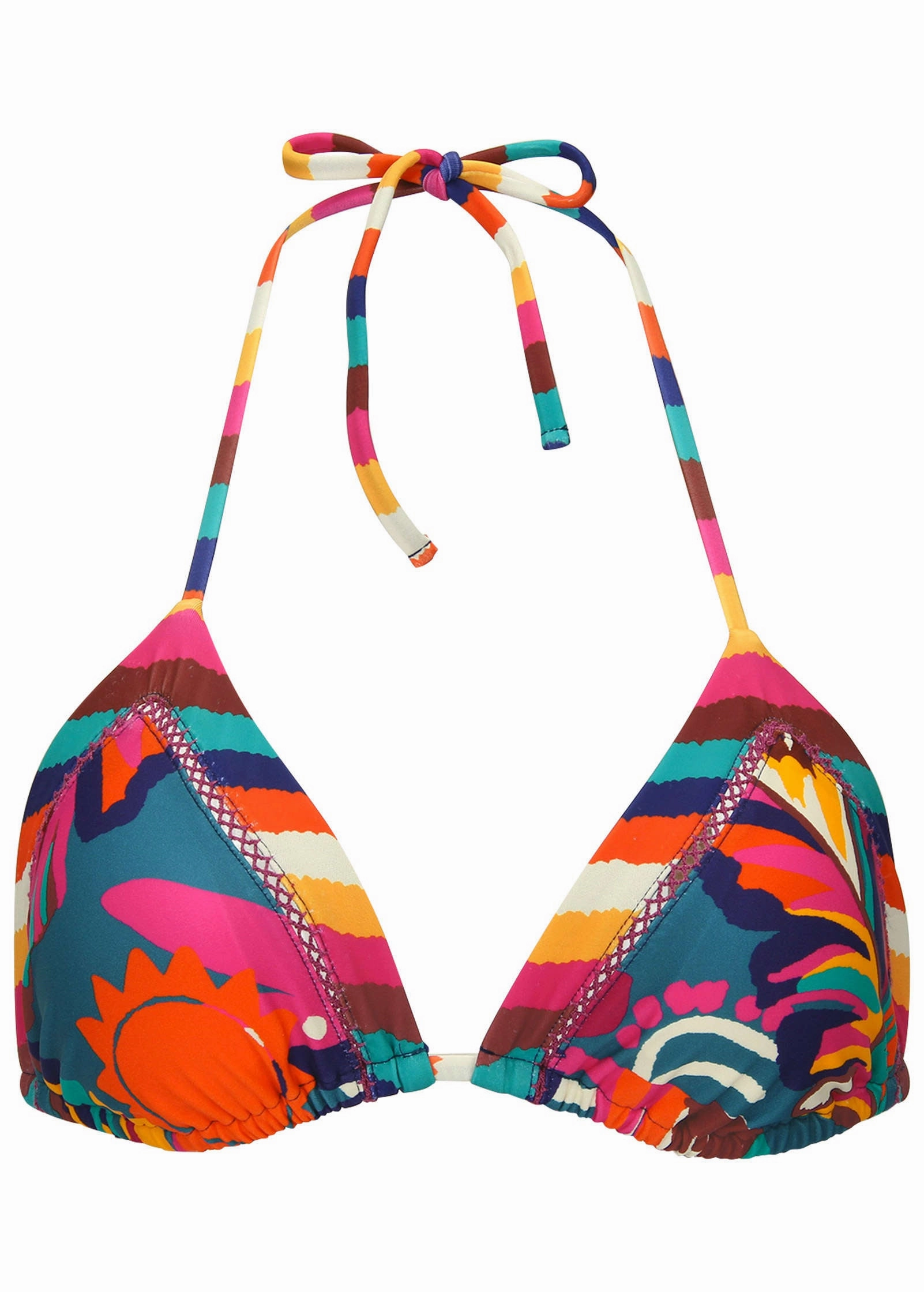 Hamptons Diamond Stitch Triangle Top - Retro Chicka Combo