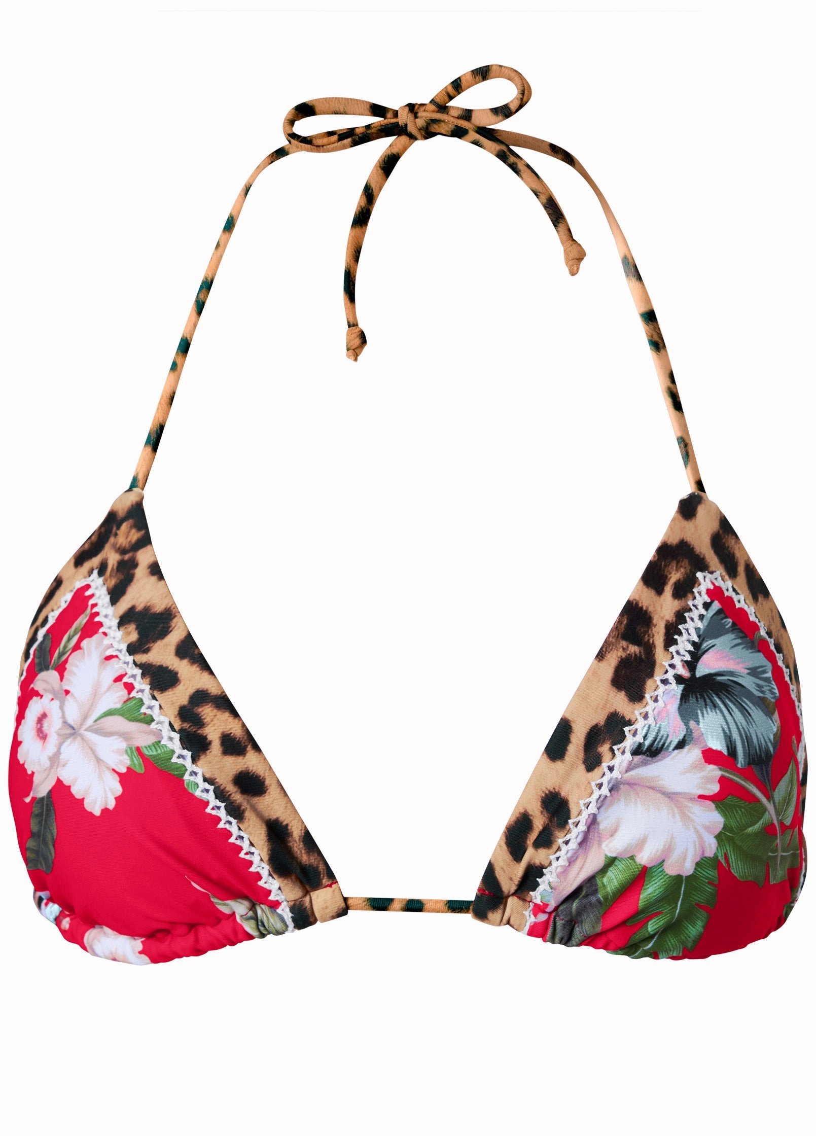 Hamptons Diamond Stitch Triangle Top - Tula Floral