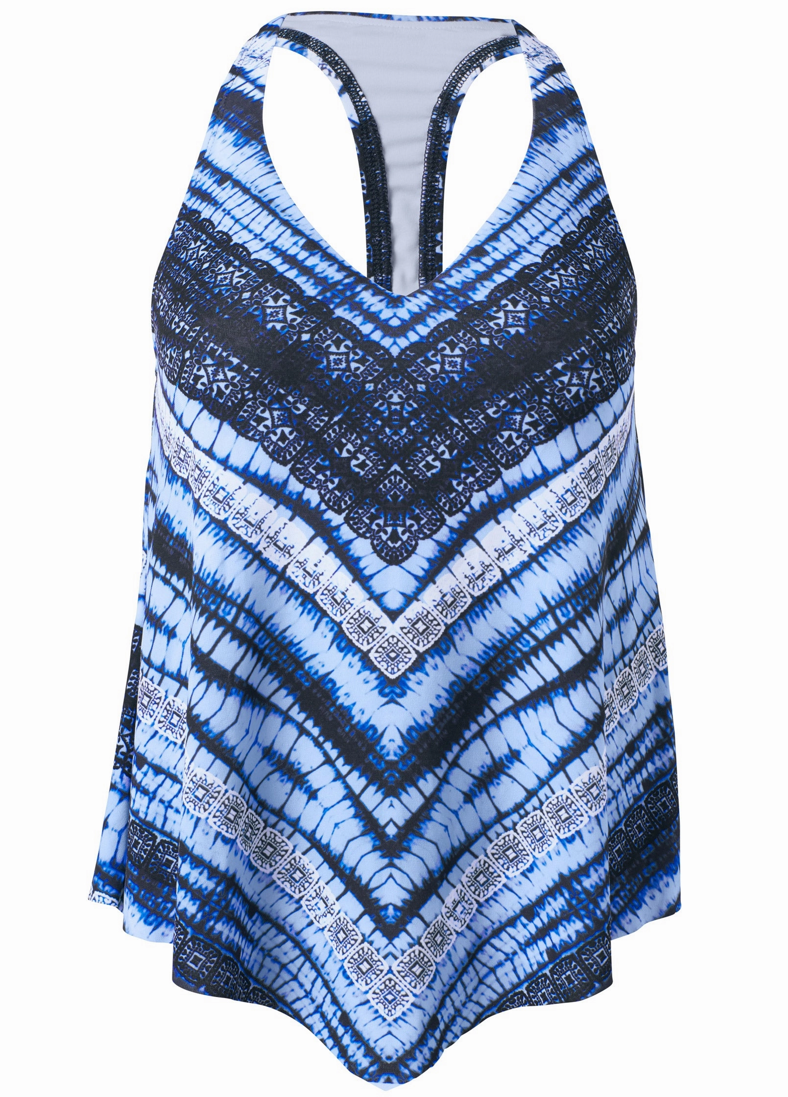 Handkerchief Tankini Top - Island Breeze