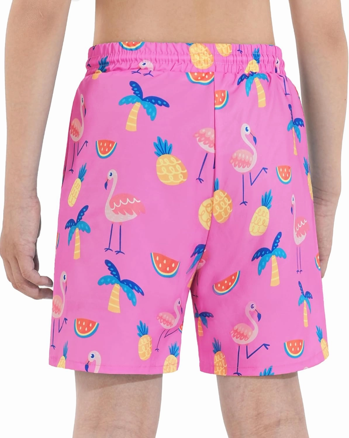 HASMES Boys Swim Trunks with Compression Liner Kids Bathing Suit Quick Dry Board Shorts Swimsuit for Teen 5-14Y