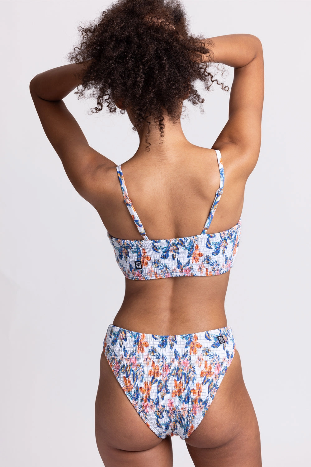 Hazel Smocked Bikini Bottom - Flora Tiki