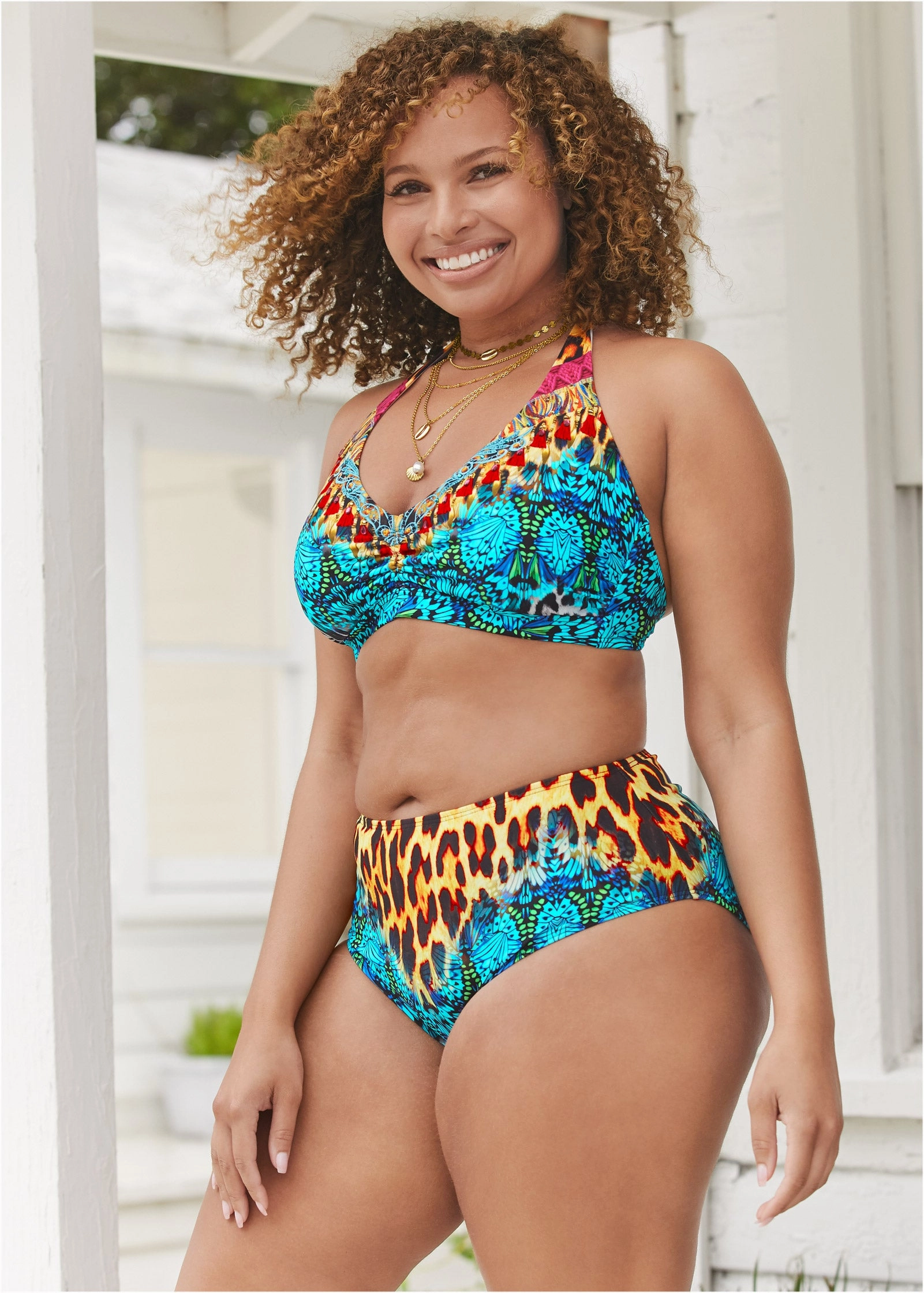 Heavenly Halter Top - Jungle Party
