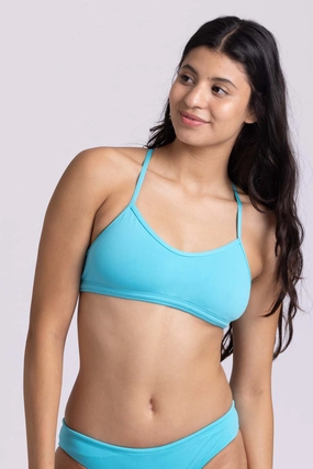 Heidi Bikini Top - Hawaii Blue