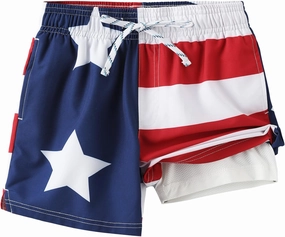 HODOSPORTS Boys Swim Trunks with Compression Liner Swimwear Bathing Suits Swim Shorts with Pockets