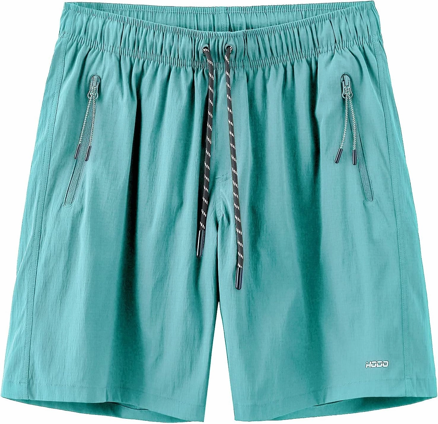 HODOSPORTS Mens No Liner Swim Trunks Quick-Dry with Zipper Pockets