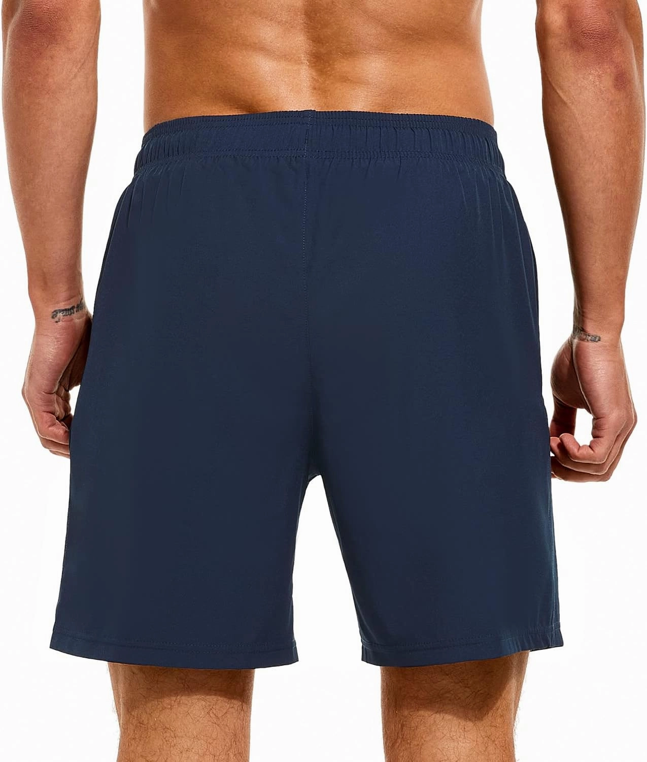 HODOSPORTS Mens Swimsuit Trunks 7" Quick-Dry Swim Shorts with Compression Liner and Zipper Pockets