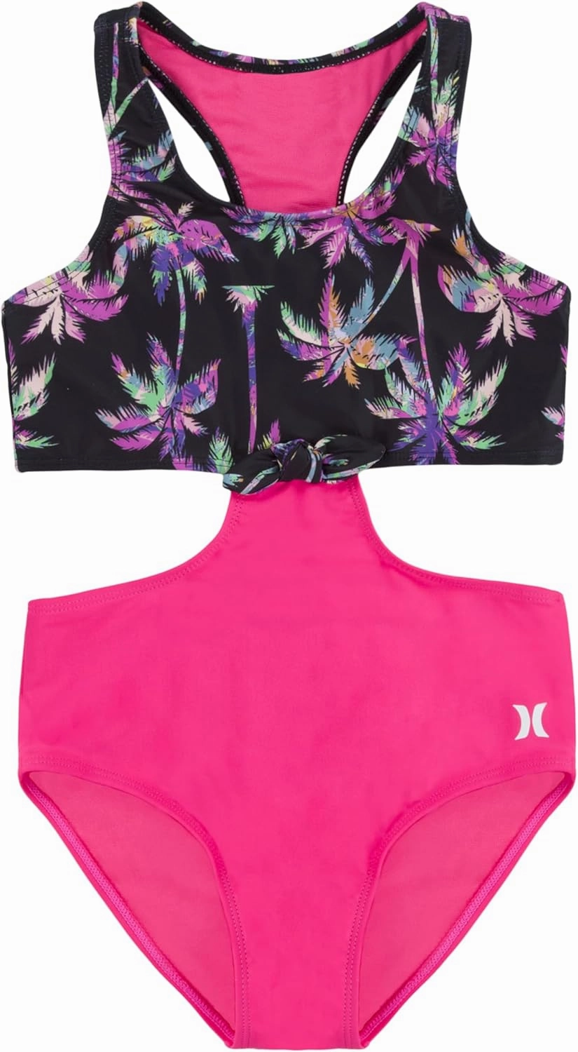 Hurley Girls' 1-Piece Cut Out Swim Suit