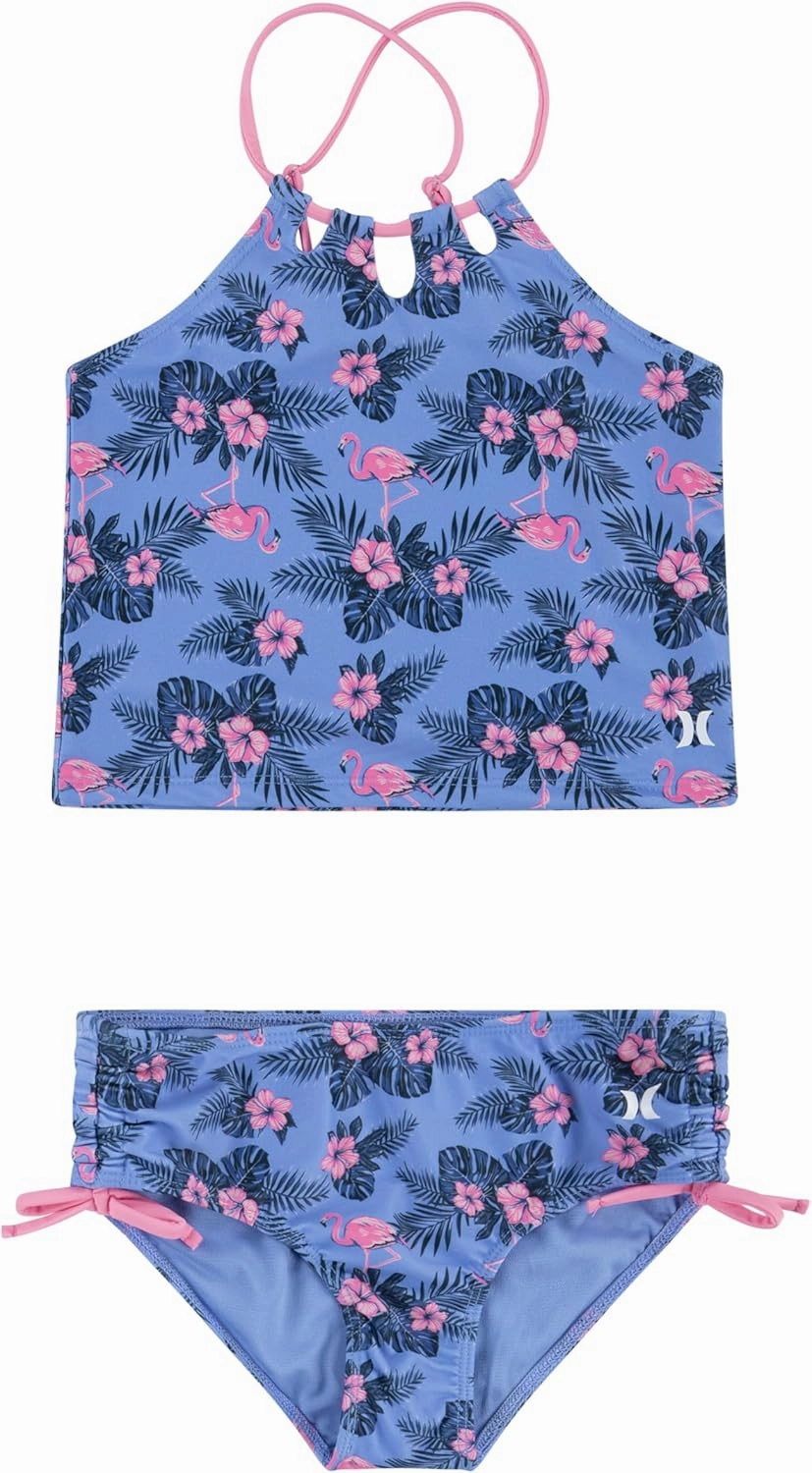 Hurley Girls' 2-Piece Tankini Swim Suit