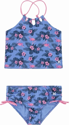 Hurley Girls' 2-Piece Tankini Swim Suit