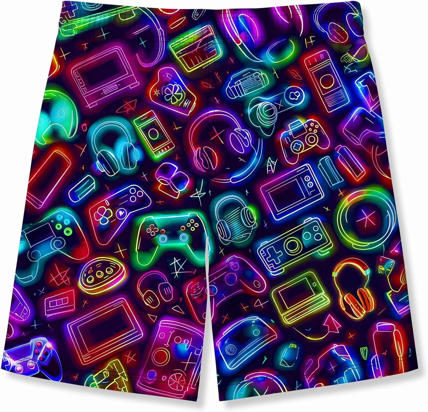 Idgreatim 5-16T Boys Swim Trunks with Compression Liner Summer Beach Quick Dry Swimsuit Bathing Suit