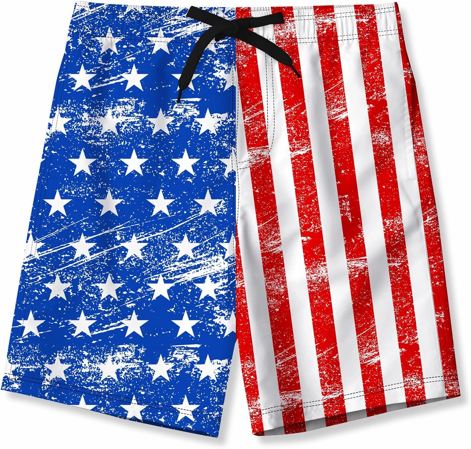 Idgreatim 5-16T Boys Swim Trunks with Compression Liner Summer Beach Quick Dry Swimsuit Bathing Suit