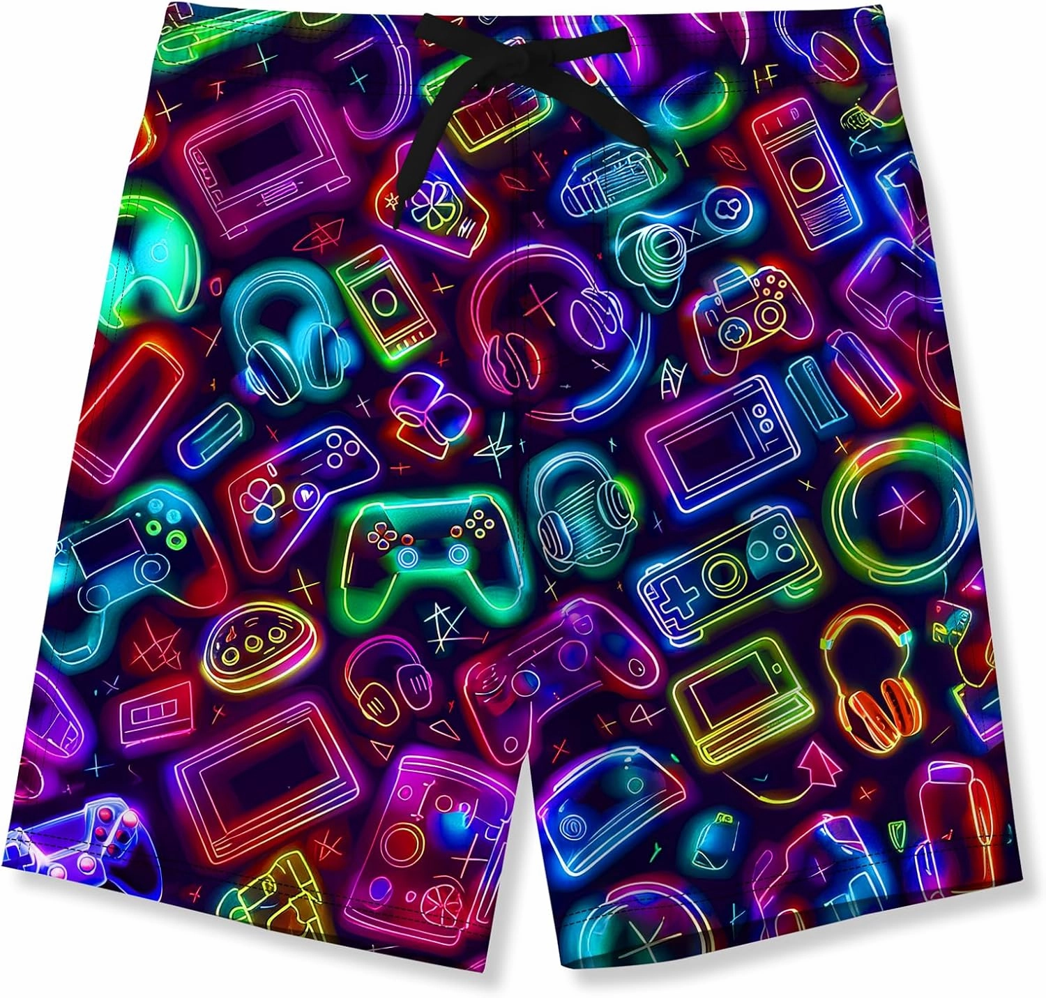 Idgreatim 5-16T Boys Swim Trunks with Compression Liner Summer Beach Quick Dry Swimsuit Bathing Suit