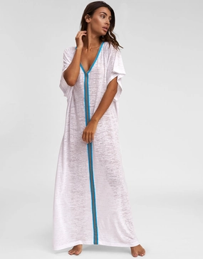 Inca Abaya Dress - White
