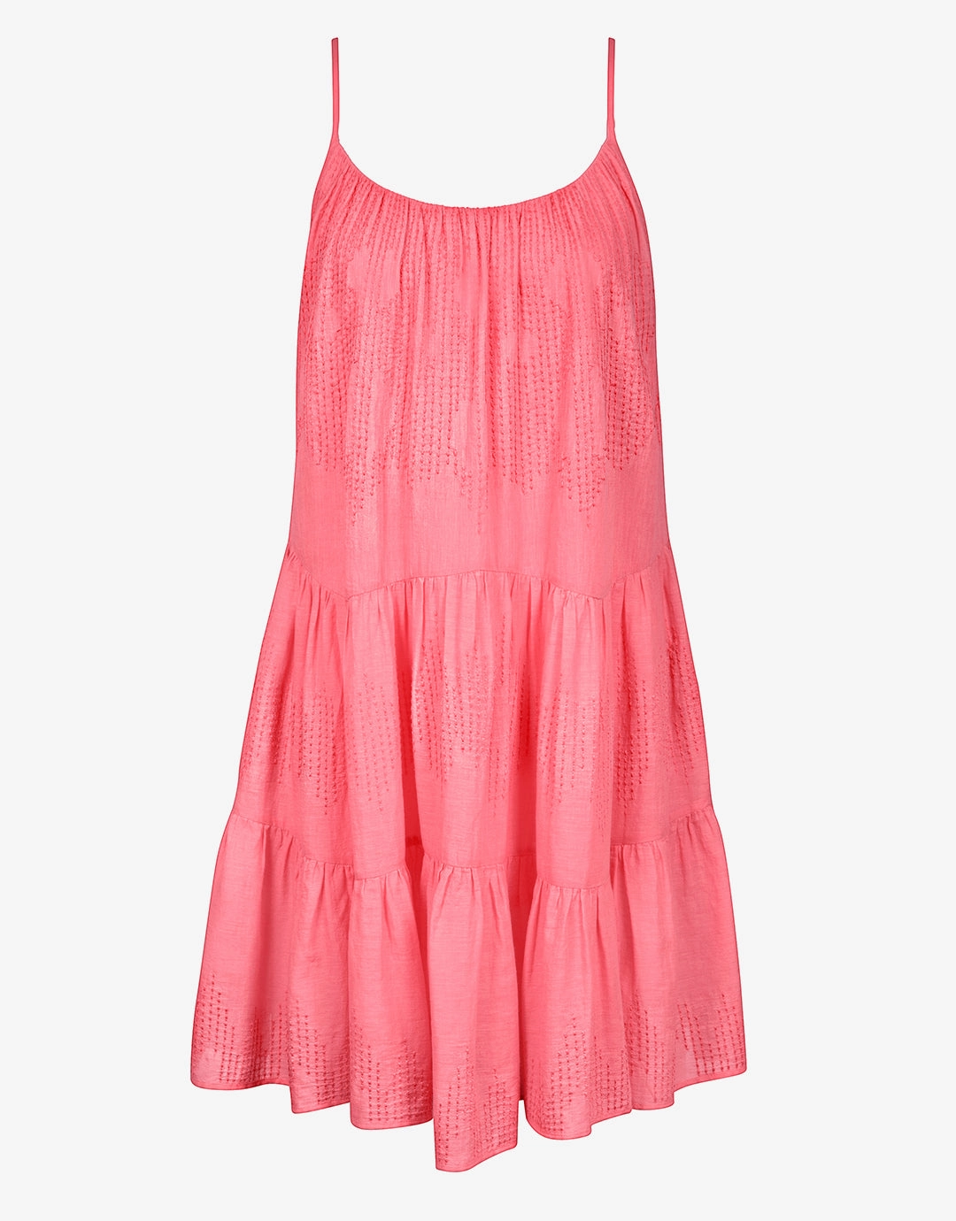 Island Nostalgia Mini Dress - Ocean Coral