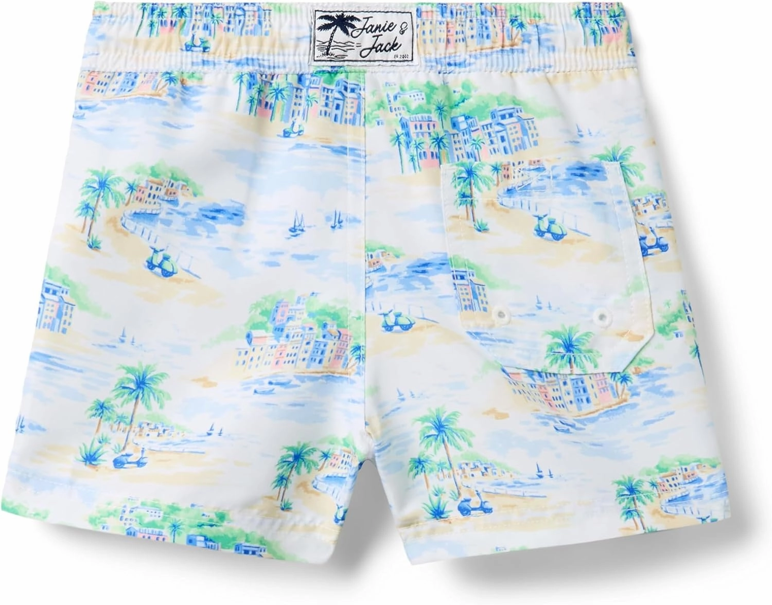 Janie and Jack Boys' Standard Printed Swim Shorts (Toddler/Little Big Kid)