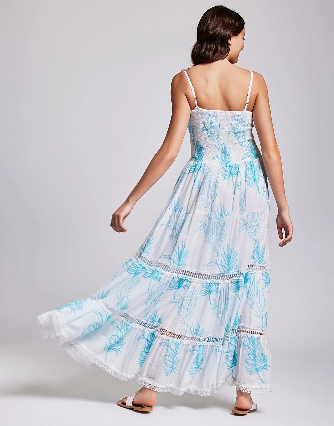 Joy Strappy Maxi Dress - Turquoise
