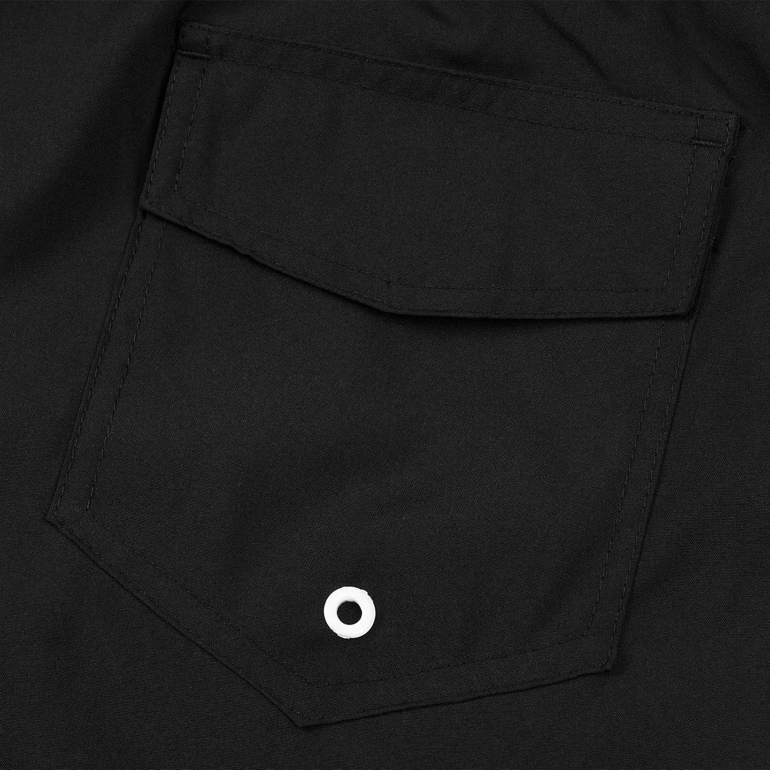 JOYSON Mens Swim Trunks Quick Dry Swim Shorts with Mesh Lining Solid Color Swimwear Bathing Suits