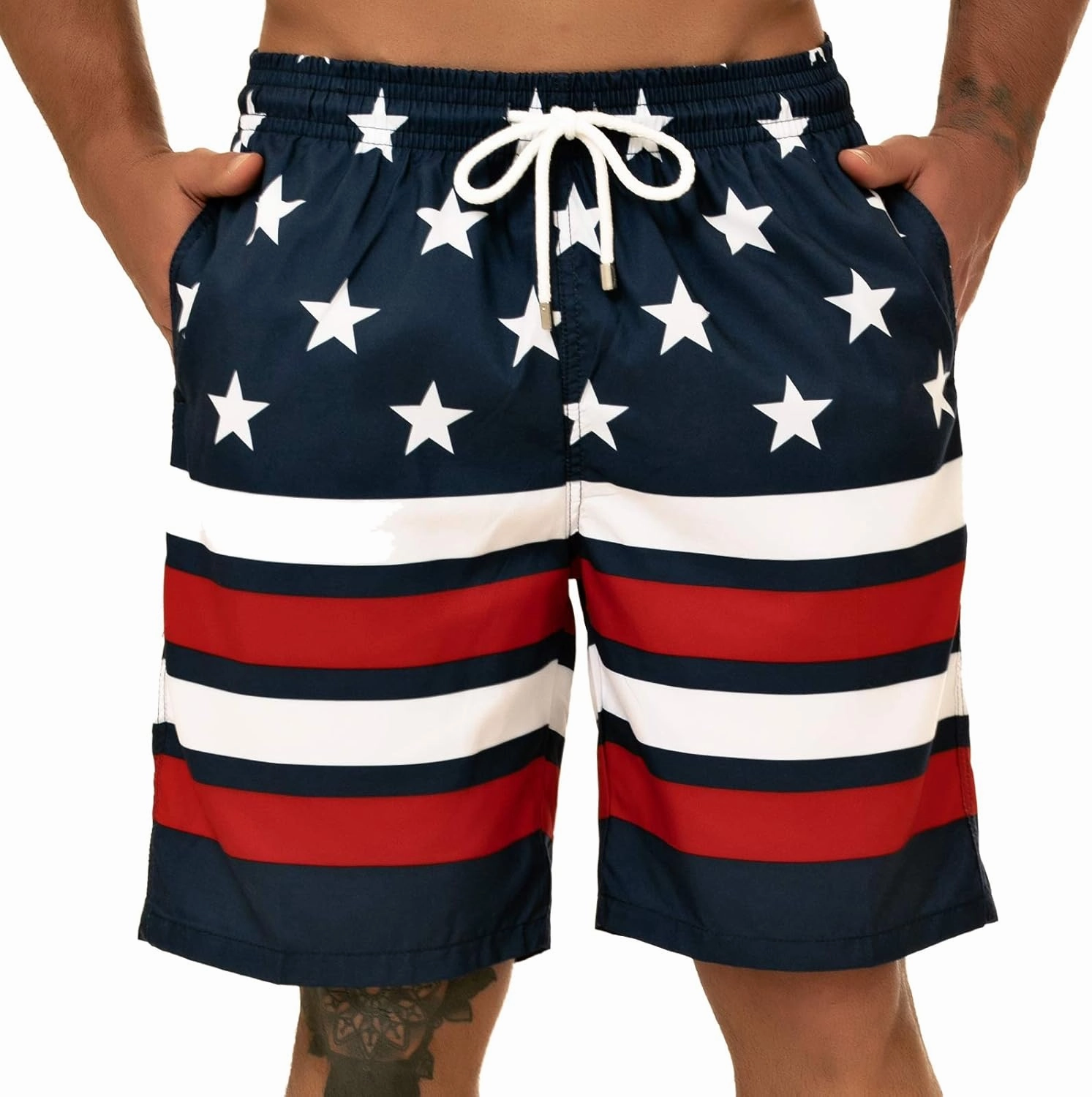 KAILUA SURF Big and Tall Mens Swim Trunks, 9" Mens Designer Bathing Suit Boardshorts
