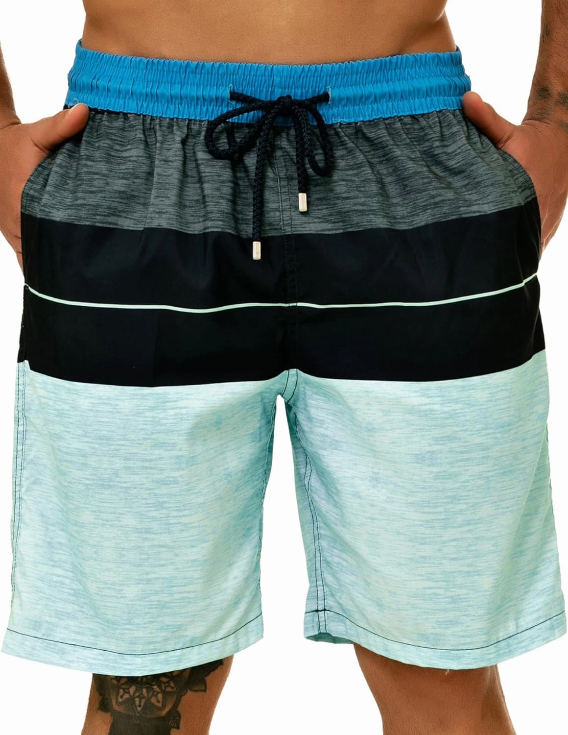 KAILUA SURF Big and Tall Mens Swim Trunks, 9" Mens Designer Bathing Suit Boardshorts