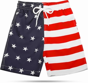 KAILUA SURF Boys' Swim Trunks Quick Dry Board Shorts with Mesh Liner, Sizes 2T-18/20