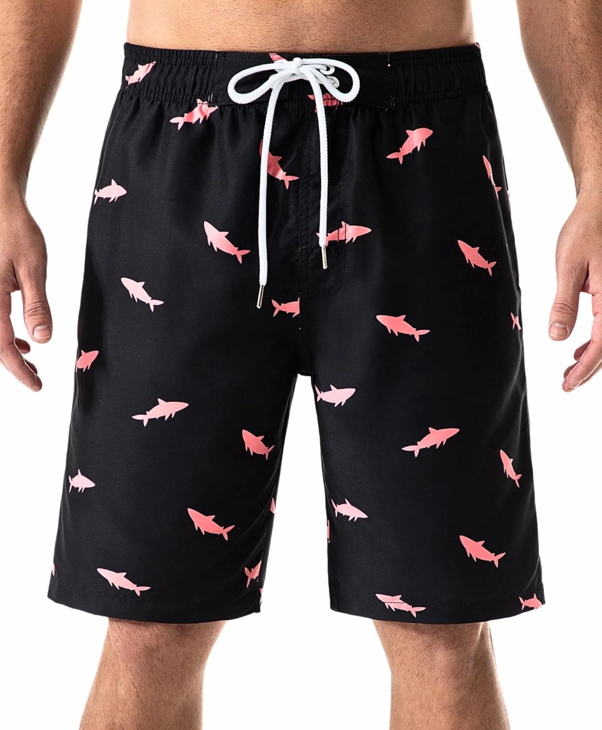 KAILUA SURF Mens Swim Trunks Long, Quick Dry Boardshorts, 9 Inches Inseam Bathing Suits with Mesh Lining