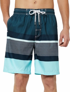 KAILUA SURF Mens Swim Trunks Long, Quick Dry Boardshorts, 9 Inches Inseam Bathing Suits with Mesh Lining