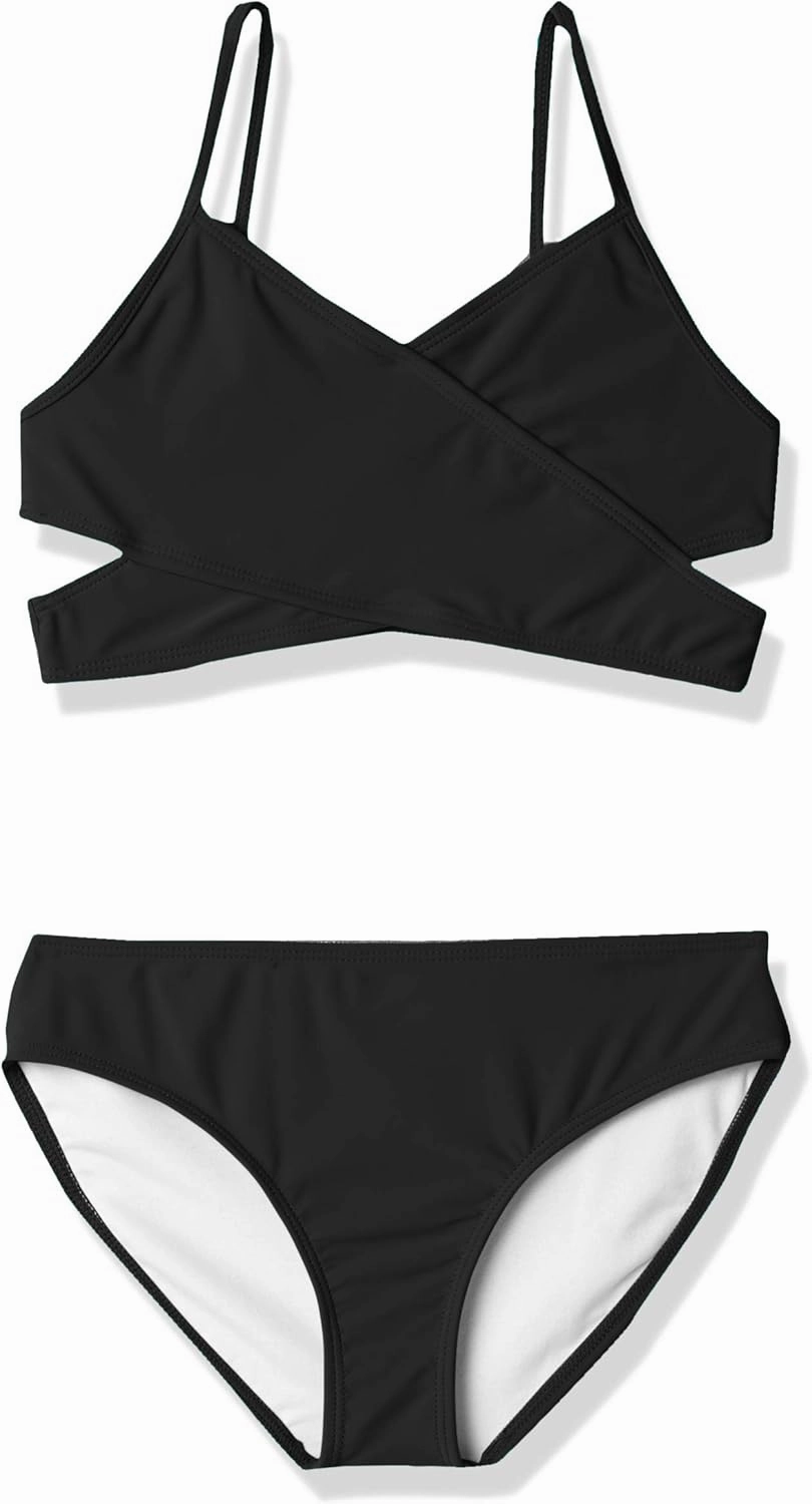 Kanu Surf Girls' Coral Reef Beach Sport Wrap Around Bikini 2-Piece Swimsuit