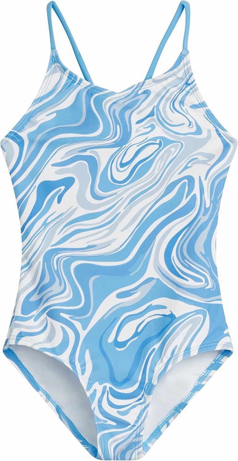 Kanu Surf Girls' Hurricane Beach Sport UPF 50 One Piece Swimsuit