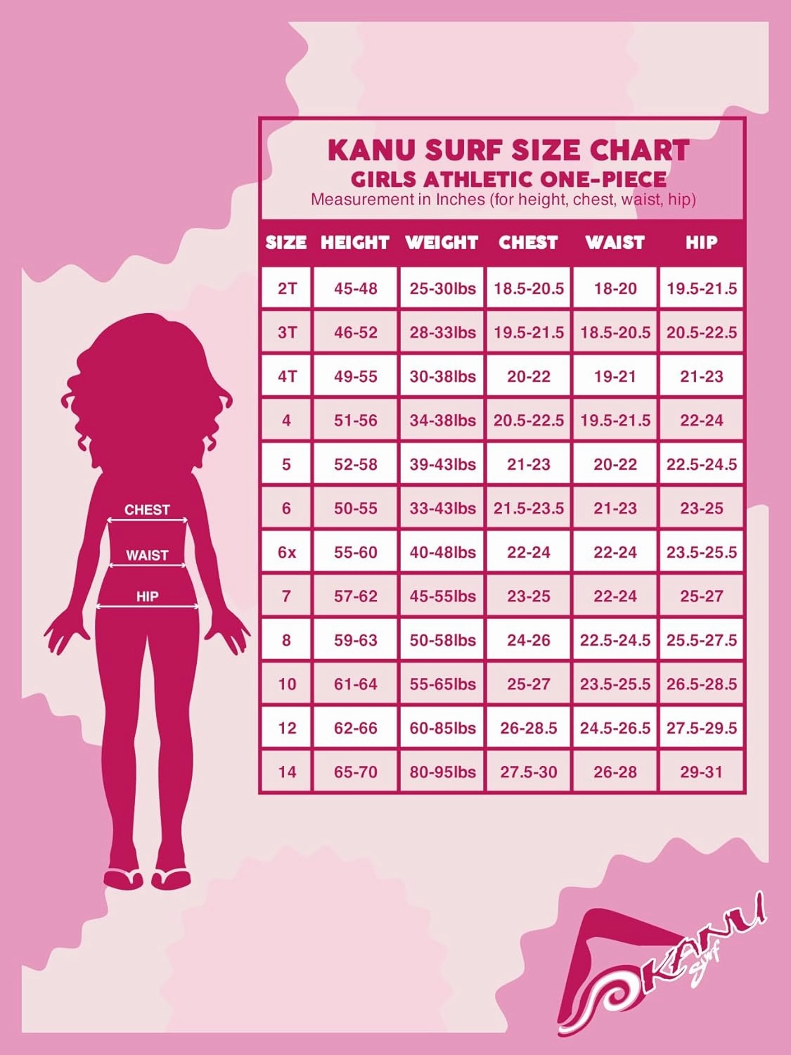 Kanu Surf Girls' Maggie UPF 50 Beach Sport Athletic One Piece Swimsuit