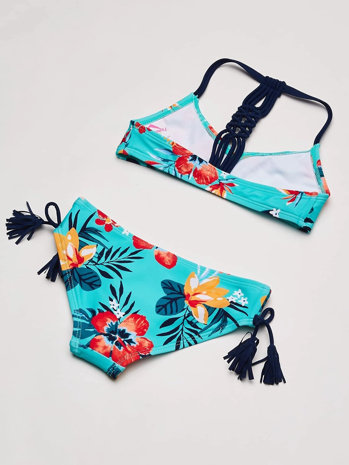 Kanu Surf Girls' Willow V-Neck Bikini Beach Sport 2-Piece Swimsuit
