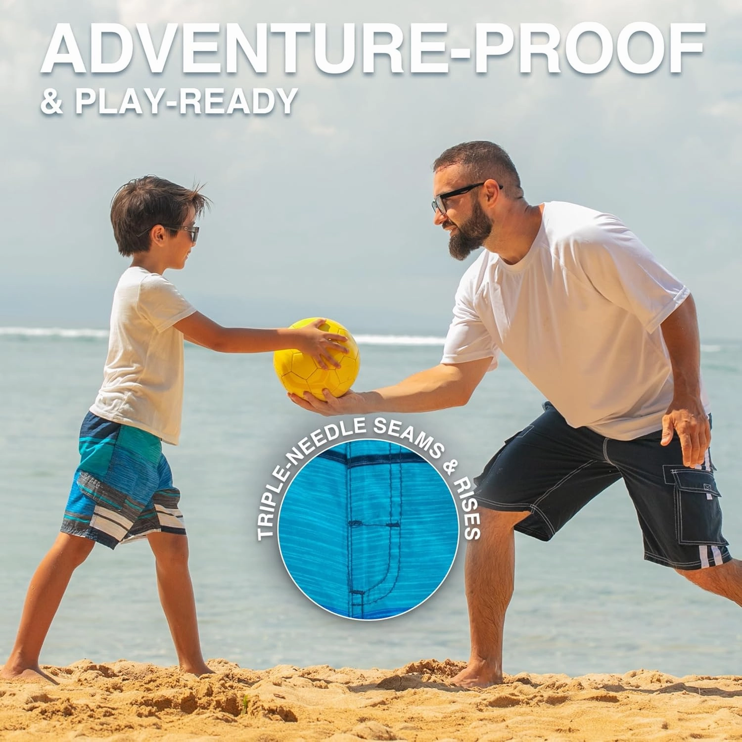 Kanu Surf Line Up Boys Swim Trunks with UPF 50  Sun Protection - Quick Dry Boys Swimsuit