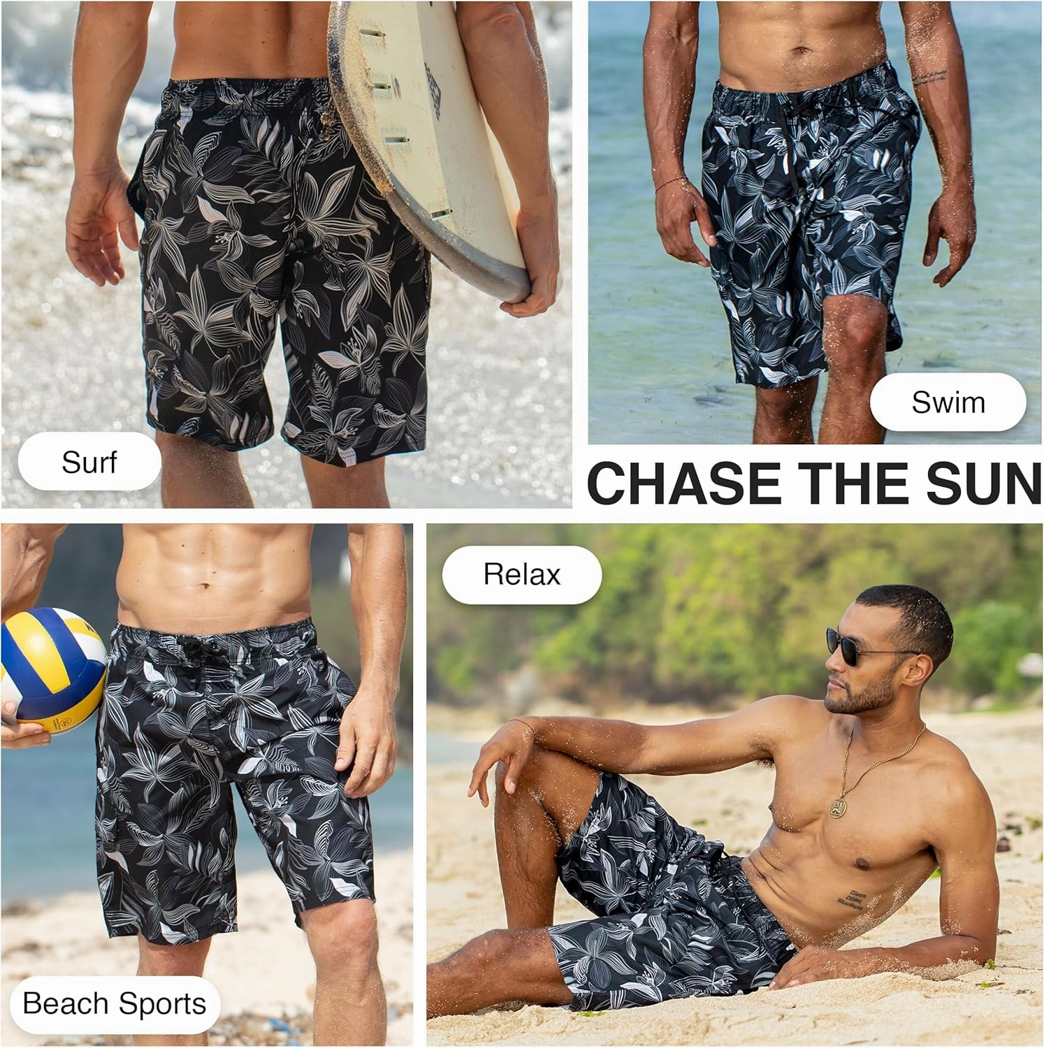 Kanu Surf Men's Wade Trunks Quick-Dry Swim Shorts, 5.5  9 Inch Inseam (Regular & Extended Sizes)