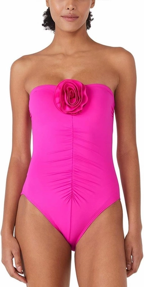 kate spade new york Women's Rosette Bandeau One Piece