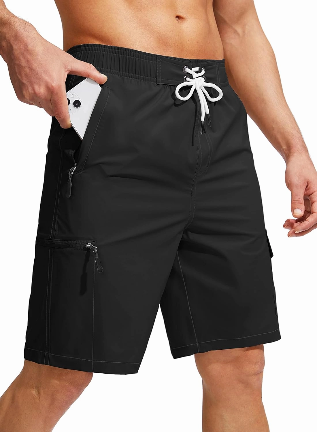 Kayrth Men's Swim Trunks Quick Dry Board Shorts with 5 Pockets Swimsuit Swimwear for Men - No Mesh Liner