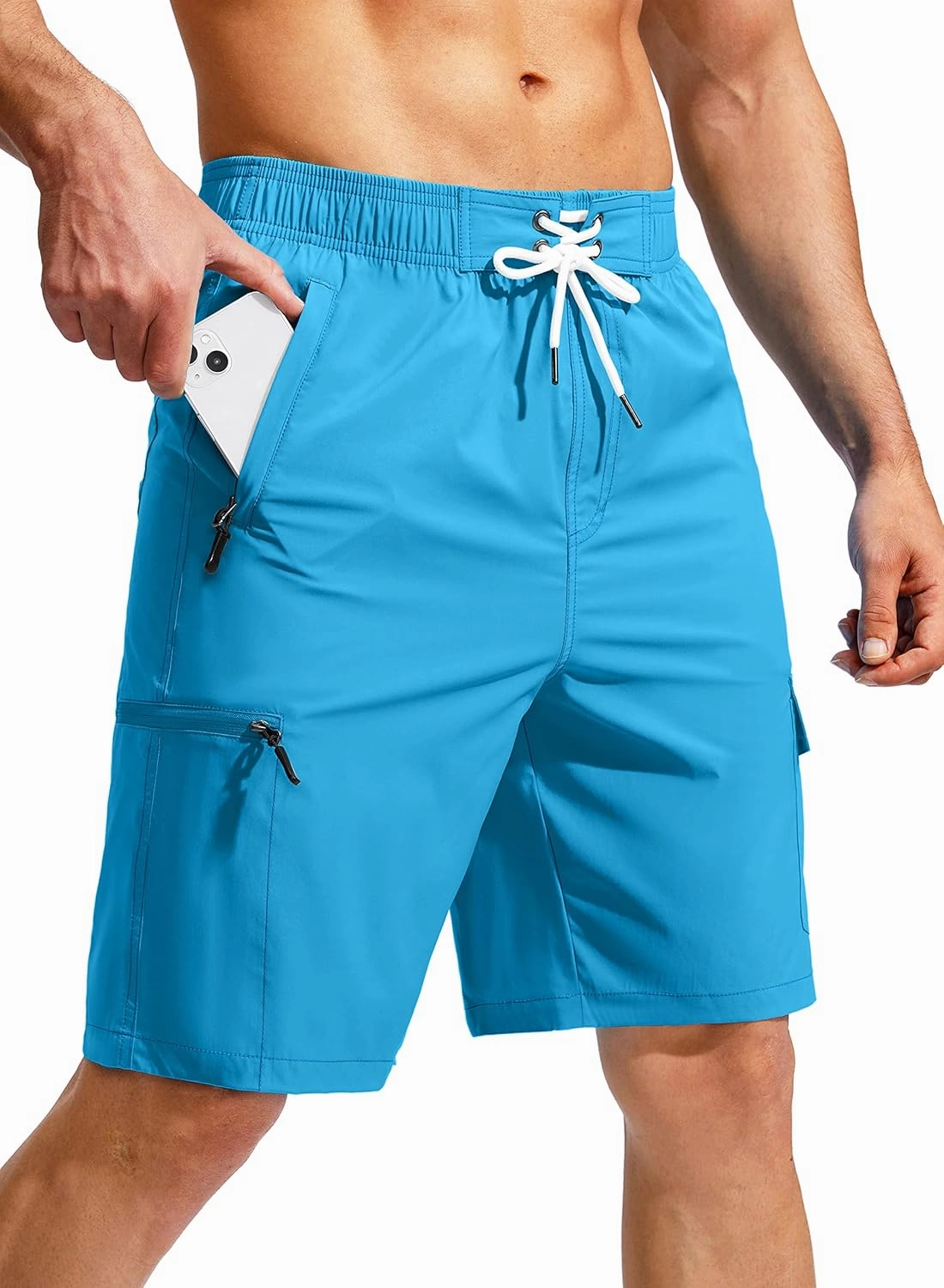 Kayrth Men's Swim Trunks Quick Dry Board Shorts with 5 Pockets Swimsuit Swimwear for Men - No Mesh Liner