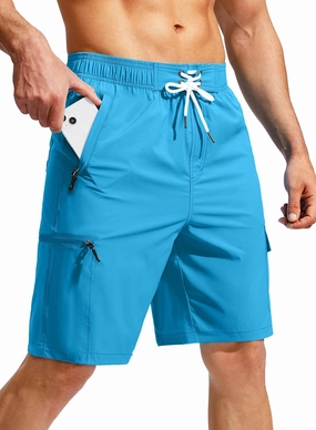 Kayrth Men's Swim Trunks Quick Dry Board Shorts with 5 Pockets Swimsuit Swimwear for Men - No Mesh Liner