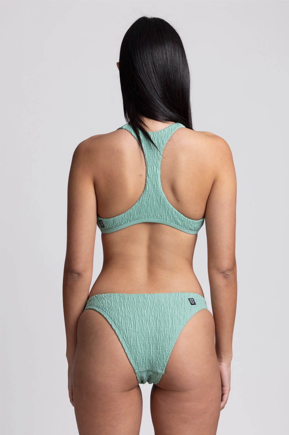 Kelia Smocked Bikini Bottom - Clover